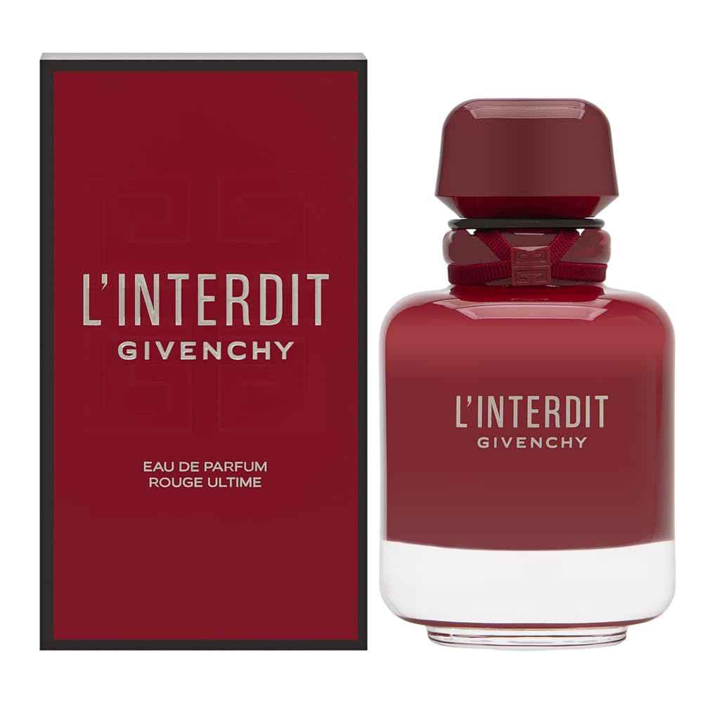 Givenchy L'interdit Rouge Ultime Eau De Parfum Spray for Women, 2.7 Ounce
