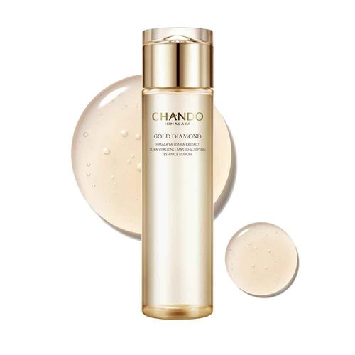 CHANDO HIMALAYA Gold Diamond Peptide-Enriched Toner(200ml/6.76oz) - Ultra Vitalizing, Micro-Sculpting, Refreshing, Hydrating, Repairing Moisturizing Toner with Tri-peptide, Hyaluronic Acid