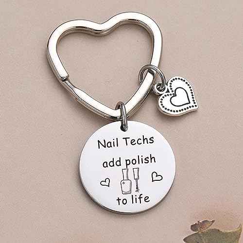 Nail Tech Gifts For Women Beautician Keychain Jewelry Nail Stylist Gift Nail Technician Keychain