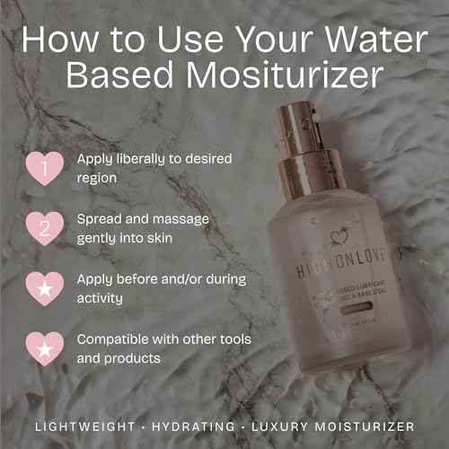 HIGHONLOVE Water Based Moisturizer - Feminine Care Personal Moisturizer for Women - An All Natural, Water Based, Gentle Formula for Dryness Relief - Vegan & Cruelty Free by High On Love (100 ml)
