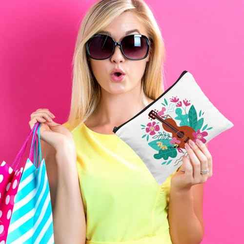 24Pcs Sublimation Blank Canvas Makeup Bags, Bulk Blank DIY Heat Transfer Cosmetic Makeup Bags w/Black Zipper for Bridesmaid Makeup Bag Travel Toiletry Pouch Storage Halloween Craft Christmas Day Craft