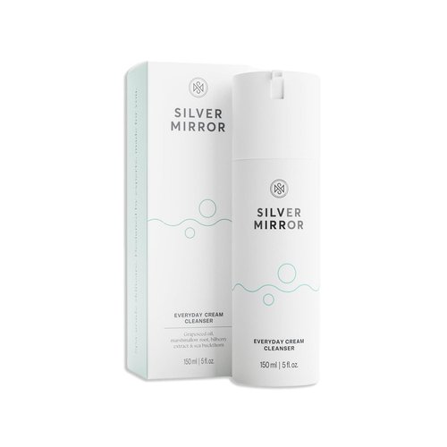 Silver Mirror Everyday Cream Cleanser (5 Fl Oz), Facial Cleanser, Exfoliating Face Wash, Gentle Deep Cleansing Formula, Hydrates and Brightens the Skin, Face Wash for Women, for All Skin Types