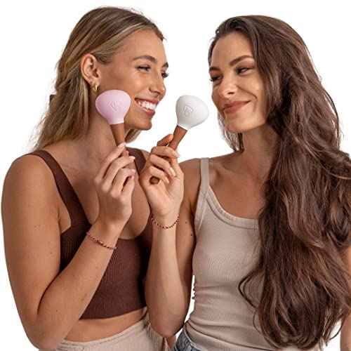 Original Silicone Makeup Brush Covers for Travel, A Storage & Organizer Case for Brushes to protect Makeup Bag, Universal Design For Single & Multi-fit, Periwinkle, 2 Pack Set