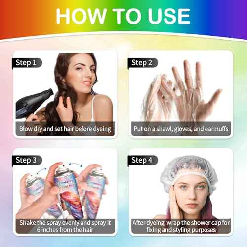 Purple Hair Color Spray Temporary,Instant Vivid Hair Dye that Washes out in 1 Wash for Halloween,Christmas,Cosplay Party,120ML (Purple£©