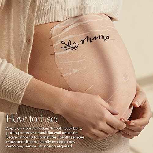 Evereden Soothing Belly Mask for Stretch Marks - One Size | 1 count | Belly Mask for Pregnancy | Clean Pregnancy Skincare | Non-toxic and Fragrance Free