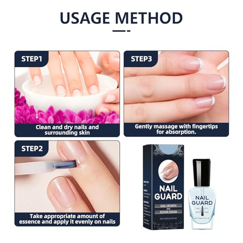 Onyxoguard Nail Growth & Repair Serum (2-Pack) ? Strengthener Essence for Thin & Weak Nails