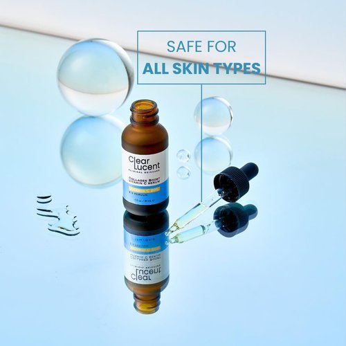 Vitamin C Serum 20% with Ferulic Acid & Vitamin E - Brightening Facial Serum for Dark Spots, Wrinkles & Uneven Skin Tone - Fast-Absorbing, Non-Irritating Formula - 1 fl oz