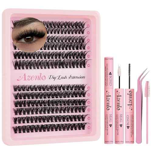 Lash Extensions 40D+60D Cluster 240pcs DIY Lash Clusters 10-16mm Eyelash Clusters Individual Think Band Lash Kit (40D+60D Kit)