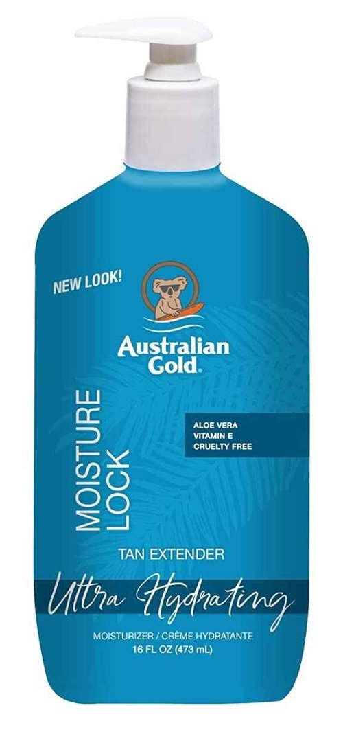 Australian Gold Moist Lock Tan Extender 16 Ounce Pump (473ml) (6 Pack)