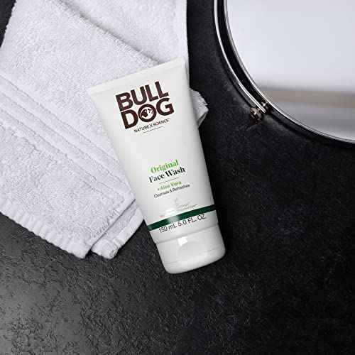 BULLDOG Mens Skincare and Grooming Original Face Wash, 5 Fluid Ounce - Pack of 2