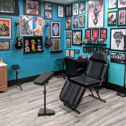 POARMEEY Tattoo Arm Rest Stand for Tattoo Artist Studio£¬Adjustable Panel Height Angles Durable and Stable Tattoo Accessories and Supplies Furniture