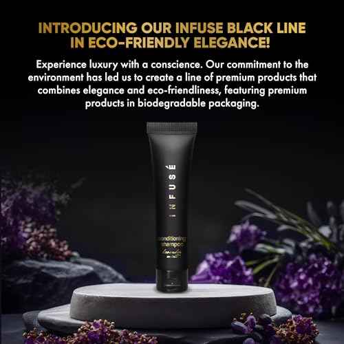 Black Hotel Toiletries Bulk | 1 oz Conditioning Shampoo Travel Size | For Hotels, Vacation Rentals, Gym, Luxury, Airport | Case of 20