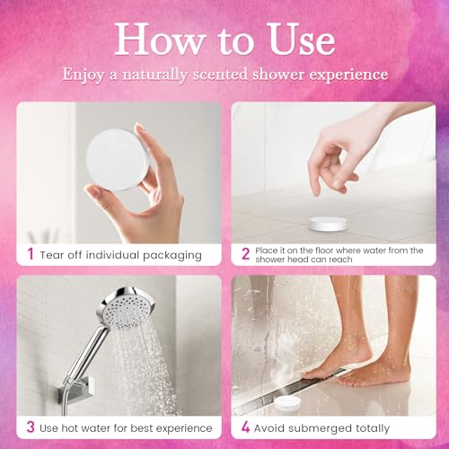 2SET 40PCS Shower Steamers Aromatherapy for Women or Men, 10 Scents Organic Shower Bombs, Relaxation with Organic Essential Oils, Birthday Self Care Gift for Women£¨80 PCS£©