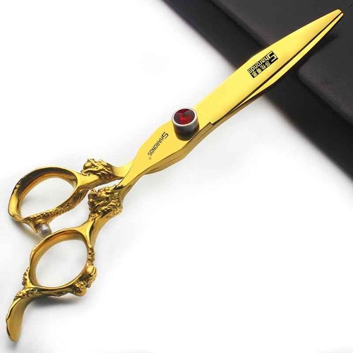 7" 7.5" 8"9" Professional Hairdressing Scissors Barber Salon Hair Cutting Dragon Shears (Large). (7 inch 2pc-E)