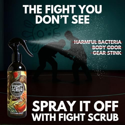 Deodorizing Spray ? Refreshing Body & Gear Spray for Wrestlers, MMA, Jiu-Jitsu & Athletes ? 8oz Bottle (Sandalwood + Bourbon)