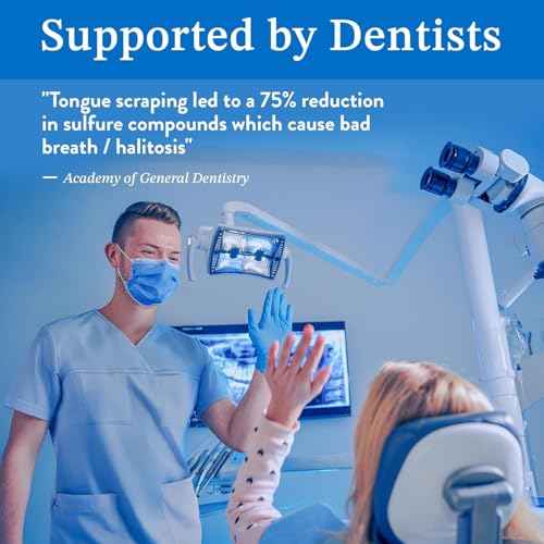 Mouthology Tongue Scraper for Adults (2 Pack), Reduce Bad Breath, Metal Tongue Scraper, Tongue Cleaner, Tongue Scraper, Stainless Steel Tongue Scraper, Tongue Cleaner for Adults, Tongue Scrubber