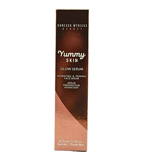 Danessa Myricks Beauty Yummy Skin Glow Serum – Fresh Pressed, Radiant Priming Serum with Niacinamide, Vitamin C & Hyaluronic Acid, 1.1 Fl Oz
