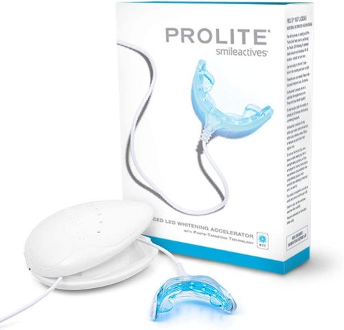 Smileactives Prolite Professional Teeth Whitening Kit, Dental Quality LED Light Teeth Whitener for White Teeth & Smile, 16 Minute Built-in Timer, Teeth Whitening Products, Helps Remove Tooth Stains