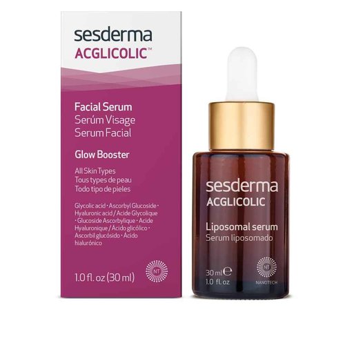 Sesderma ACGLICOLIC Serum, Powerful Glycolic Acid Formula for Enhanced Cell Renewal and Revitalized Skin, 1.0 fl. oz