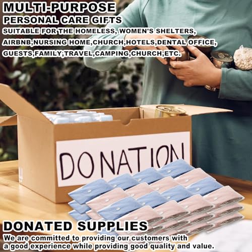 50 Sets Finger Nail Clipper Set Bulk,4 in 1 Adult Stainless Steel Travel Manicure Kit with Case Individually Wrapped Nail Clippers Bulk for Homeless,Hotel,Charity(2 Colors)