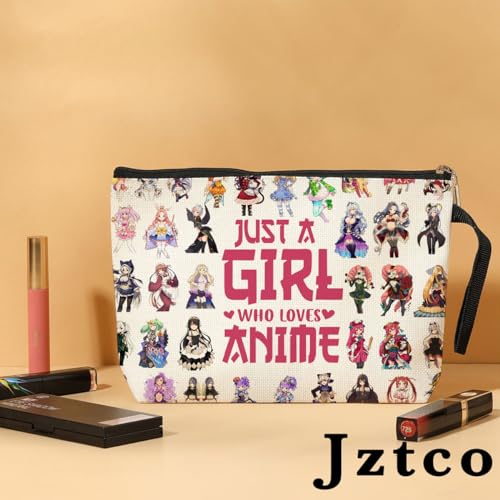 Jztco Kawaii Cosmetic Bag - Manga Toiletry Bag with Funny Design, Perfect for Anime Lovers, Graduation, Nurse Day, Birthday Gifts for Women, Teens, Girls, Best Friend, Niece