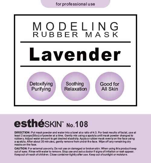 estheSKIN No.108 Lavender Modeling Mask Powder for Professional Facial Treatment, 35 Oz. (2 pack)