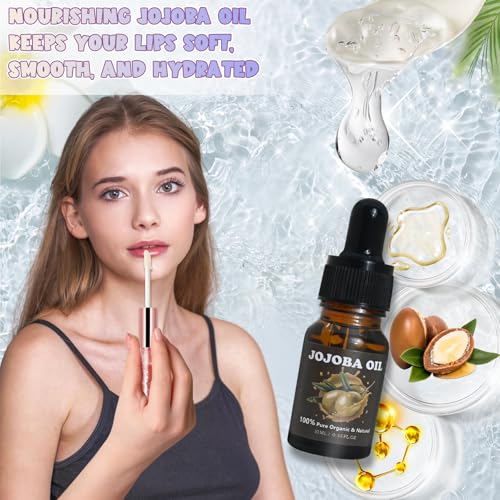 Lip Gloss Making Kit, 58PCS DIY Lip Gloss Kit, Lipgloss Making Kit for Women, Beginner, Girls, Moisturizing Lipgloss Base Moist, Double-Ended Tubes, Jojoba Oil, Tween Girls Gift Trendy Stuff