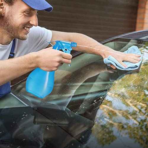 8 Oz Empty Plastic Spray Bottles with Adjustable Nozzle - Durable Trigger Sprayer with Mist & Stream Modes - Refillable Sprayer for Taming Hair, Hair styling, Watering Plants, Showering Pets - 4 Pack