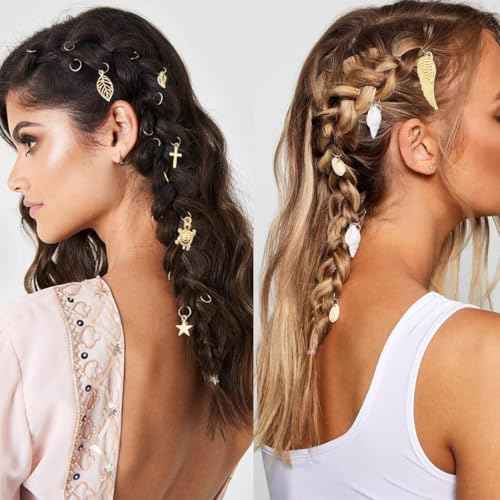 189 Pieces of Dreadlock Jewelry, Beads for Hair Braids, Hair Jewelry for Braids, Metal and Gold Braid Rings, Cuffs, and Clips for Men Women