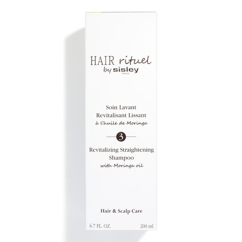 Hair Rituel by Sisley Paris Revitalizing Straightening Shampoo with Moringa Oil - 200 mL - Gently Cleanses, Improves Look of Shine, Supports Hair & Scalp Health - Creamy Foam Texture - Sulfate Free