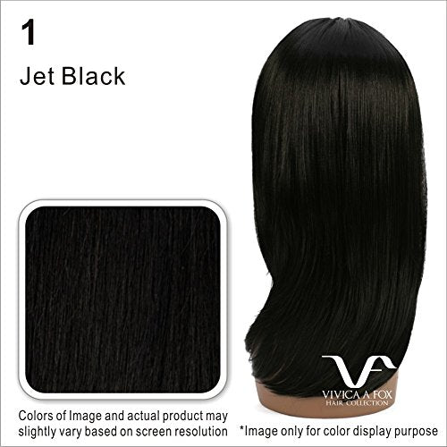 Vivica A. Fox LAIKEN Remi Natural Hair, Frontal (13x4.5) Lace Wig, color 1 Jet Black