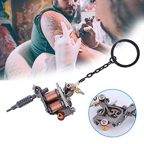 Mini Gun Keyring,ANGGREK Stencil Printer Machine Keyring Portable Mini Machine Supply Keychain Pendant Ornament(Type A)