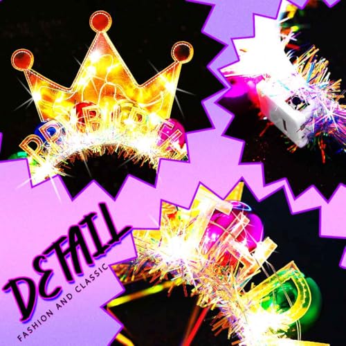 Light Up Birthday Crown Headband Happy Birthday Hats Party Festival Hair Accessories for Women