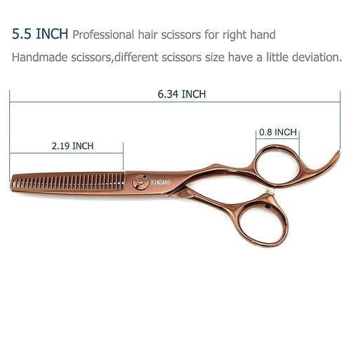 5.5 Inch Barber scissors Hair Cutting Scissors and Thinning Shears Professional Hair Shears Cutting Shears Japan 440C Hair Scissors Kinsaro