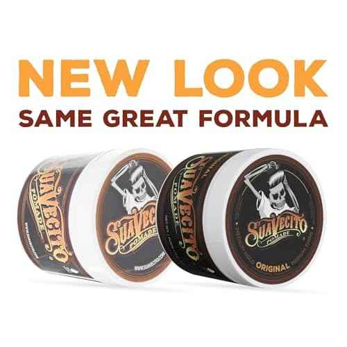 Suavecito Pomade For Men - Medium Hold Shine Water Based oz Pack Wax Like Flake All Day Hair Free Gel Hairstyles Easy To Wash Out