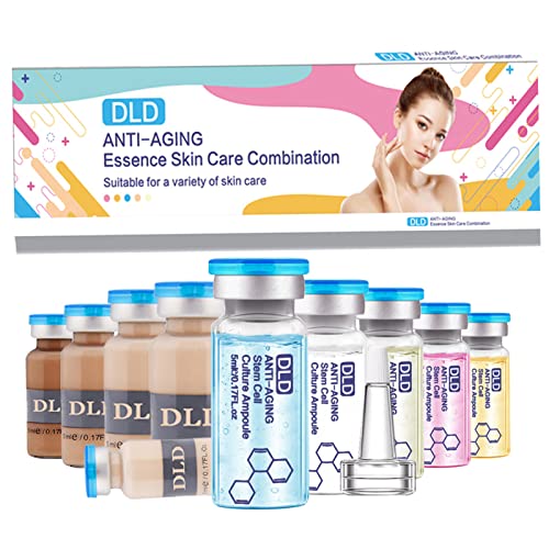 BB Facial Glow Starter Kit Facial Pigment Serum Treatment Kit,Anti-Aging Serum Pigments Set for Micro-needling Skin Treatment 10 Vials 5ml Hyaluronic Acid Ampoule foundation Essence Skin