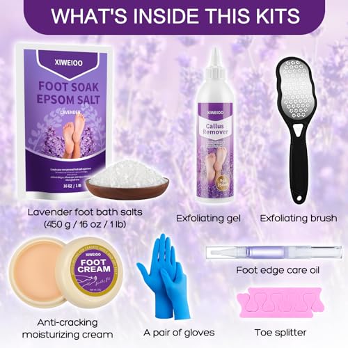 foot salt set Foot Soak with Epsom Salt - For Toenail Repair, Athletes Foot, Softens Calluses, Soothes Sore & Tired Feet¡¦