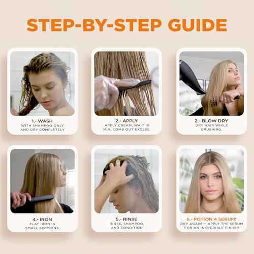 Kativa Brazilian Keratin Straightening Treatment with Hyaluronic Acid and Premium Serum ? 12 Weeks Formaldehyde-Free Smoothing Treatment. All Hair Types.