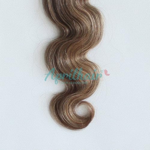 8A Machine Double Weft Raw Brazilian Virgin Human Hair Extensions Highlight P4/27 Brown Honey Blonde Body Wave 3 Bundles 10" 12" 14"