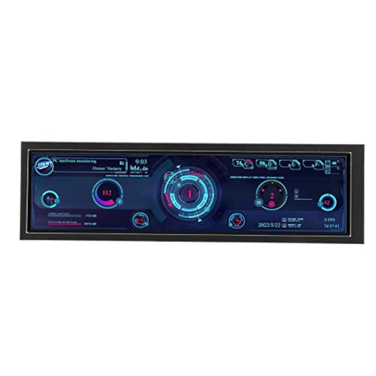 8.8 Inch AIDA64 CPU GPU SSD Data Temperature Monitor, IPS USB Mini Screen, PC Sensor Panel Display, PC Temperature Display for RPi Linux Windows, Host Temperature Monitor for Chassis Sub Screen