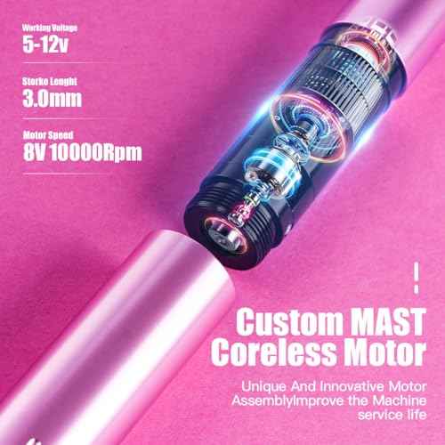 Mast Tattoo Tour Y22 Tattoo Gun Kit Complete Tattoo Machine Kit 20 Pro Cartridges Needles for Beginners