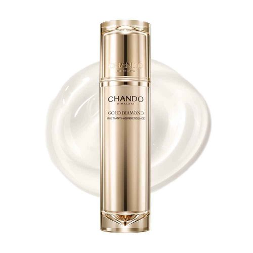 CHANDO HIMALAYA Gold Diamond Multi Anti-aging Serum (50ml/1.69oz) - Moisturizing Facial Essence Serum for Visible Correction of Anti Aging Signs & Wrinkle with Tri-Peptide, Hyaluronic Acid, Panthenol