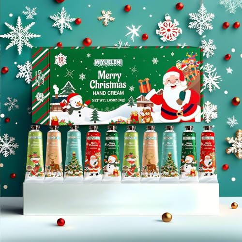 10 Pack Christmas Hand Lotion Gifts Set£¬Moisturizing Hand Cream for Women, Mini Travel Size Holiday Gifts, Stocking Stuffers & Bulk Gifts for Christmas Appreciation 30ml