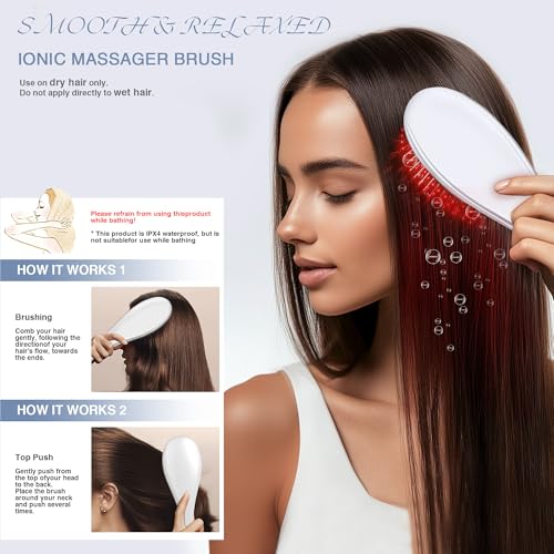 Electric Scalp Massager, Cushion Comb Scalp Massager Brush for Hair Growth-Scalp&Hair Care-Ideal Birthday/Holiday Gift for Men Women