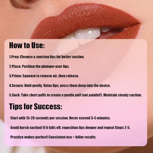 Fish Lip Plumper Fish-Shaped Lip Suction Device,Long-Lasting Lip Enhancer Tool for Instant Volume, Reusable Silicone Lip Plumper,Perfect for Lip Care & Sexy Lip Accent for Women