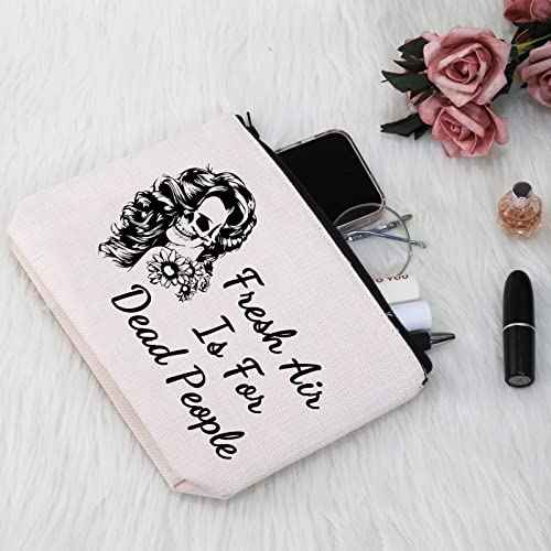Murder Podcast Fan Gift Crime Gifts Fresh Air Is For Dead People Cosmetic Bag Morbid Podcast Travel Make Up Pouch