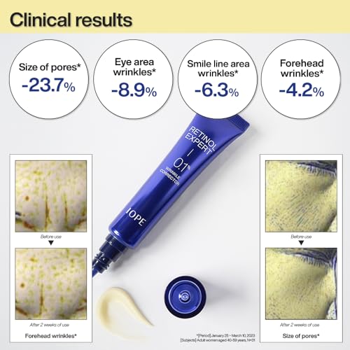 IOPE Retinol Expert 0.1% - Anti-Aging Serum with Pure Retinol, Reduce Wrinkles & Fine Lines, Pore Refining, Ideal for Retinol-Experienced User, Dermatologist Tested Korean Skincare, 1.01 fl.oz.