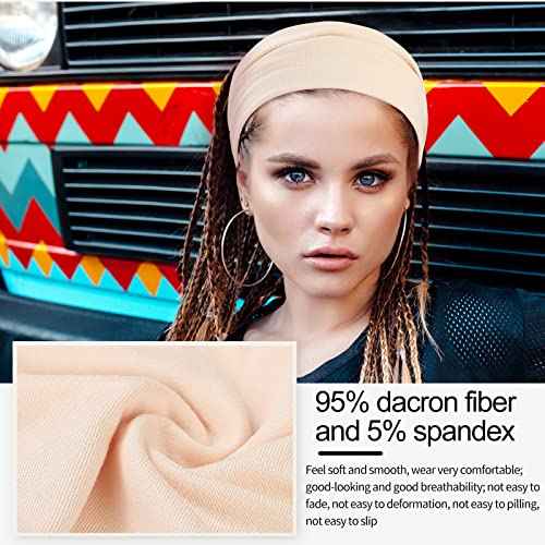 12 Pcs Stretchy Headbands for Women, Absorbed Sport Headband Soft Twist Knotted Headbands for Daily Life Yoga Workout