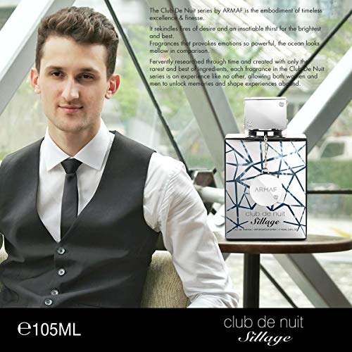 Armaf Club De Nuit Sillage For Unisex Eau de Parfum Spray, 3.6 Ounce