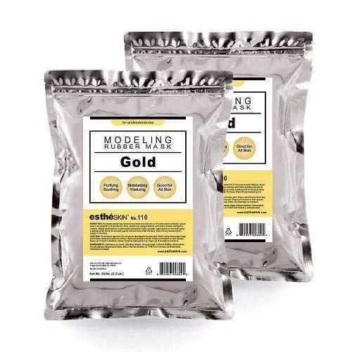 estheSKIN No.110 Gold Modeling Mask Powder for Professional Facial Treatment, 35 Oz. (2 pack)